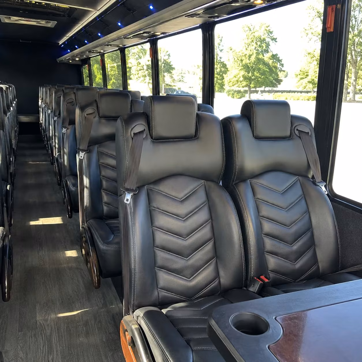 28 passenger minibus inside