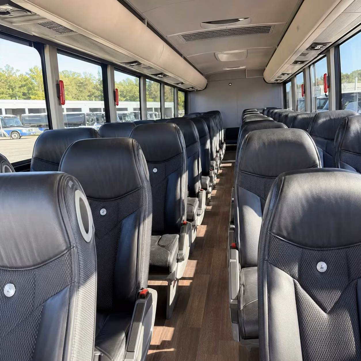 columbia charter bus interior