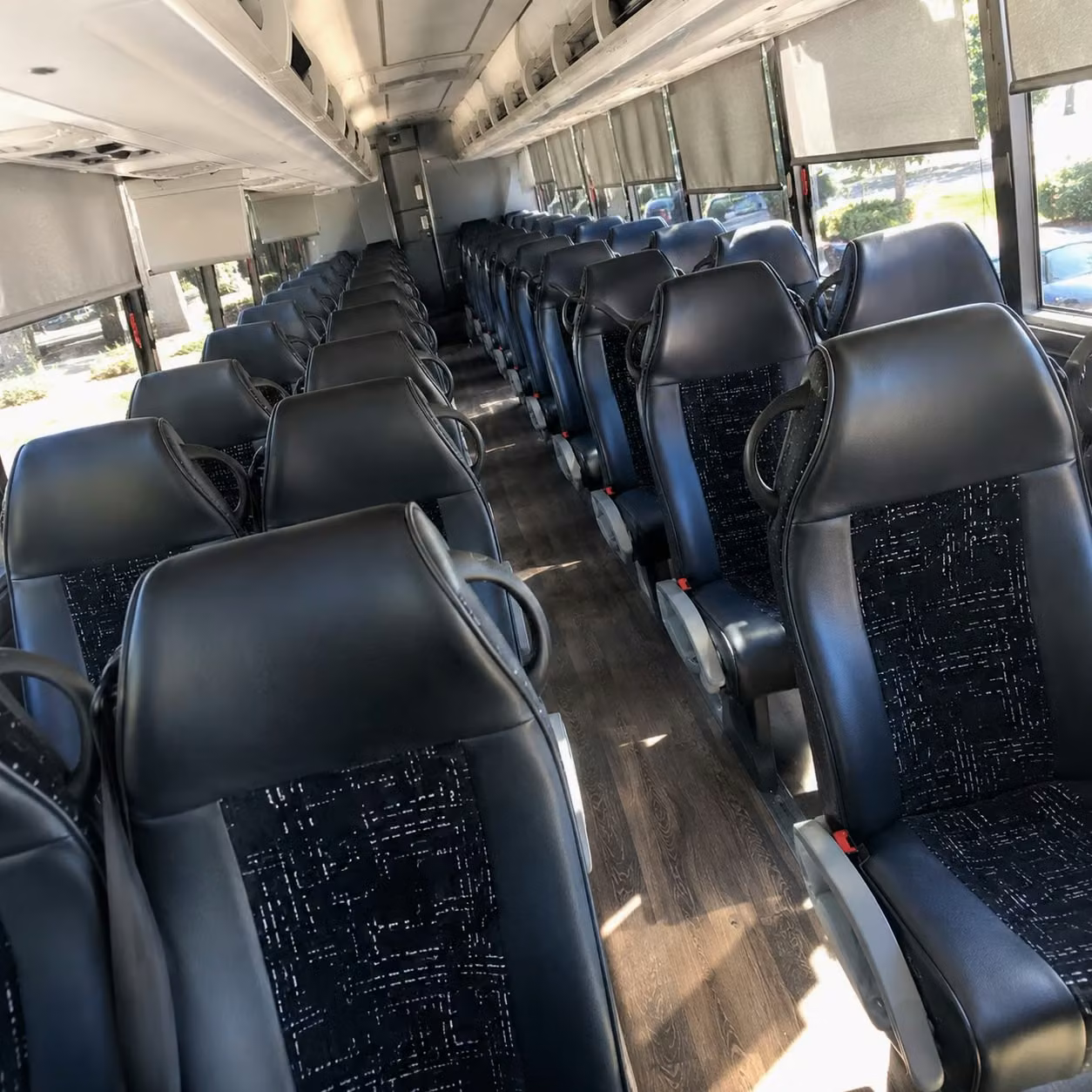 columbia charter bus rental inside